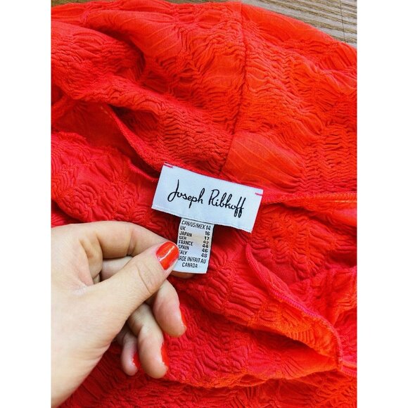 Jospeh Ribkoff Textured Cowl Neck Flowy Dress Lagenlook Artsy - Picture 7 of 7